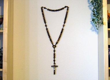 Divine Mercy Wood Wall Rosary