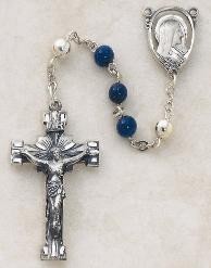 Image of Lapis & Sterling Silver Rosary by Creed