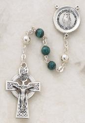 Image of Irish Celtic Malachite Rosary by Creed
