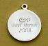 Rhodium charm engraving for Venetian Glass Bead Rosaries