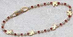 Red, Crystal & Dove Confirmation Bracelet - part of Confirmation Gift Special