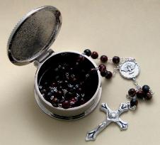 Confirmation Rosary and engraved box gift special