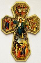 Florentine Style Cross of Miracles - decorative wall Cross