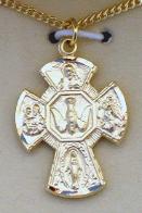 iage of Gold over Sterling Silver 5-Way Medal as confirmation gift